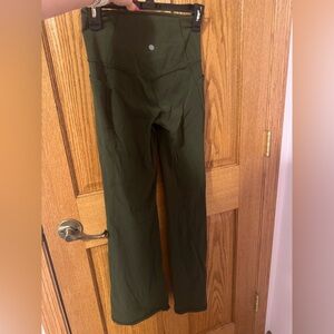 Athleta Olive Green Flare leggings